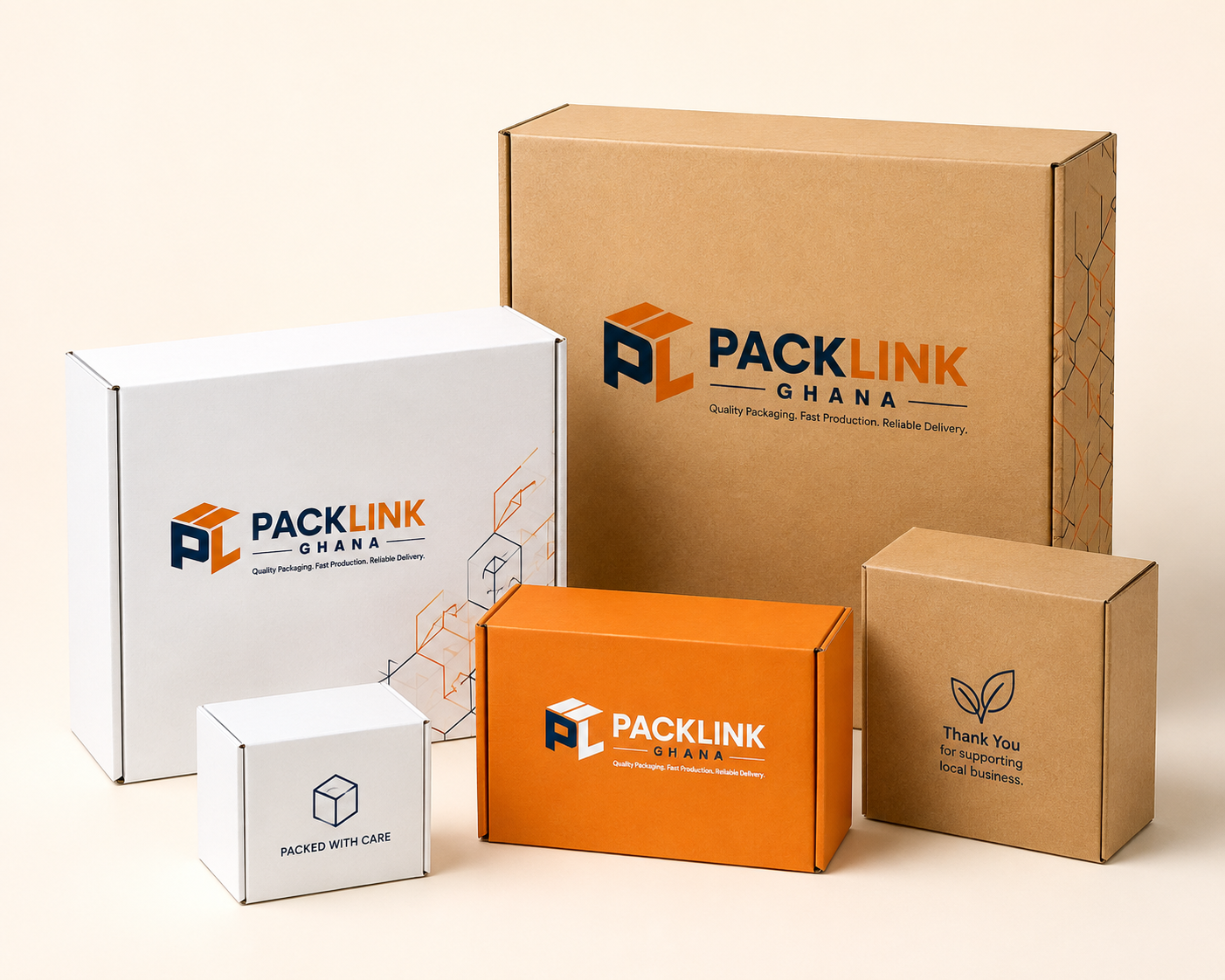 Custom packaging boxes in Ghana by PackLink Ghana
