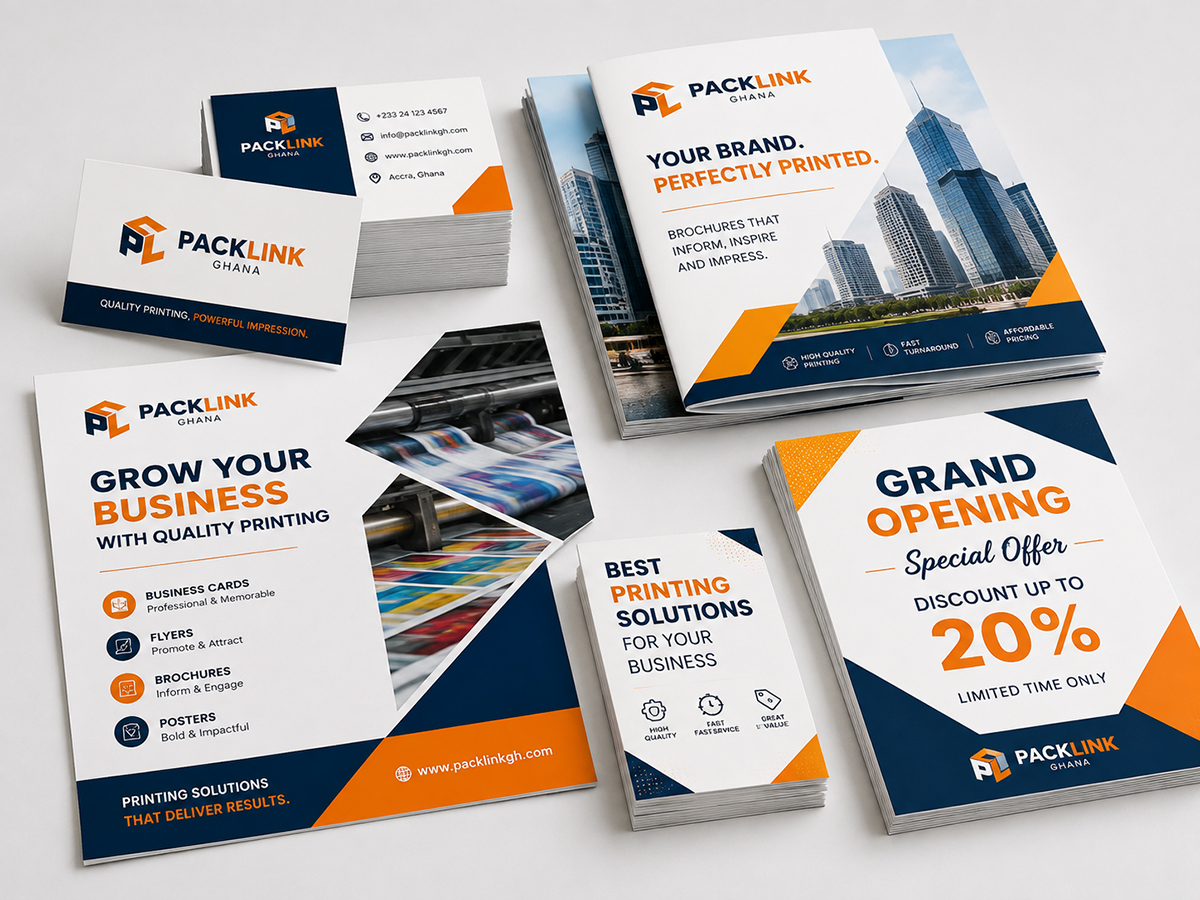 Custom printing in Ghana for packaging and branded materials