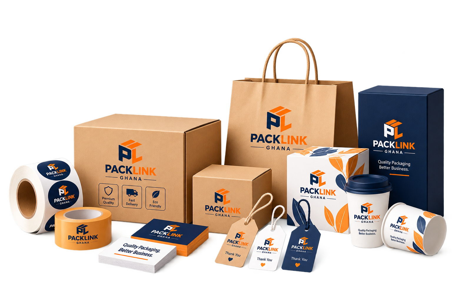 Packaging and printing products by PackLink Ghana
